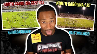 BandHead REACTS to North Carolina A&T vs NCCU  | Halftime Show | Eagle Classic | 2023