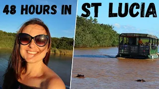 ST LUCIA l 48 HOURS l Rhinos, Hippos, Beach  l What to do in KZN l South African Youtubers l Ep 25