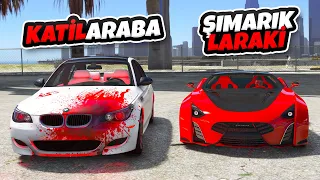 💧 Şımarık Laraki vs Katil Araba 4 Farklı Uçma Parkurunda RÖVANŞ 🩸 GTA 5 MODS