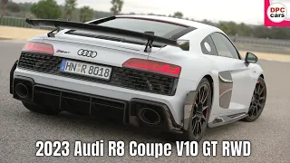 Suzuka Gray 2023 Audi R8 Coupe V10 GT RWD