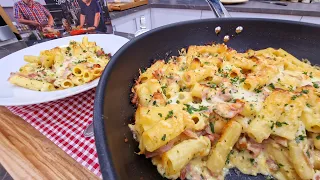 Family pan pasta with ham and cheese for 4-5 people @szokykonyhaja