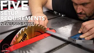 5 Must Check Items on a New or Used Table Saw