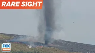 Towering Fire Tornado Forms in Portugal