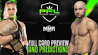 PFL 10: 2022 Championships Full Card Preview and Predictions