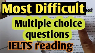 ielts reading tips | Multiple Choice Questions in IELTS READING  | How to solve  ielts reading tips