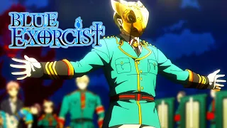 The BLUE EXORCIST Season 3 Episode 4 [4K] | ILLUMINATI declares war on the KNIGHTS of the TRUE CROSS