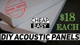 Ultimate Cheap DIY Acoustic Panels. Broad Spectrum Damping Panels You Can Make In a Weekend!