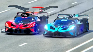 Bugatti Bolide GTR vs Bugatti Bolide - Drag Race 10 KM