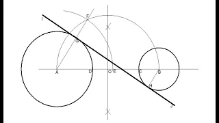 Draw Common Internal And External Tangents To Two Circles || Engineering Drawing