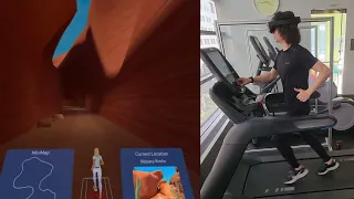 Treadmill Running in Virtual Reality with Octonic VR | Meta Quest Pro Headset