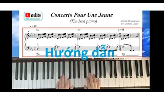 Bản nhạc rất hay của Richard Clayderman * Concerto pour une jeune | Hướng dẫn Piano