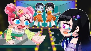 When Anna x Lisa vs Wednesday Plays Squid Game Glass Bridge | Gacha Club | Ppg x Rrb Gacha Life