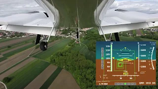 Fully automatic landing with optically supported navigation for small aircrafts