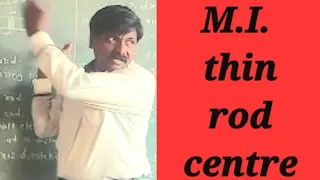 #M.I. thin rod through centre #Physics