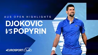 Novak Djokovic v Alexei Popyrin | Round Two | Australian Open 2024 Highlights 🇦🇺