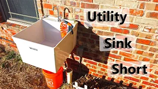 Outdoor Utility Sink Short Video