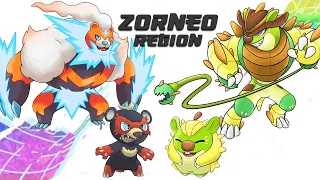 Complete Fakedex - Zorneo Fakemon Region (Gen 9 New Pokemon Design)