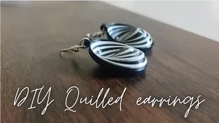 #quilledart #quillingjewellery #quilling || Making of quilled earrings