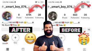 1 MINUT 5000 FOLLOWERS 🤩 | 2023 TRICK 💥 | Instagram per followers kaise badhaye | New Trick Follower