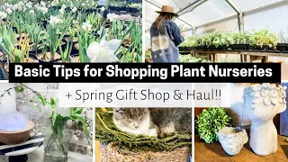 THE MOST BASIC TIPS FOR SHOPPING PLANT NURSERIES! Spring Gift Shop Tour & Haul |Petals from the Past