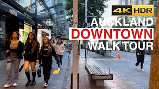 Auckland Downtown Walk Tour New Zealand 4K HDR