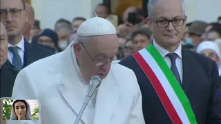 Le lacrime di Papa Francesco per la guerra in Ucraina. La preghiera all'Immacolata 8 dicembre 2022.