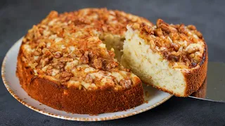 CINNAMON APPLE WALNUT CAKE RECIPE | WITHOUT OVEN | APPLE CAKE RECIPE | FRUITS CAKE | N'Oven Foods