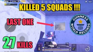 Five Squads Killed | 100k Special | 27 Kills Solo Vs Squad | PUBG Mobile