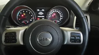 Jeep Grand Cherokee 2012-on oil change reset