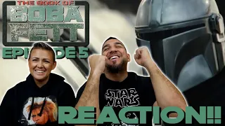 The Book of Boba Fett Chapter 5 - The Mandalorian Returns REACTION!!