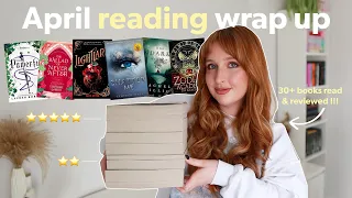 April reading wrap up ✨📚 30+ books, new releases & 5 star reads