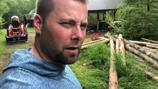 #82 Log Frame Woodshed Build Part 1