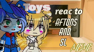 •••|||Toys|- balloon boy| react to Afton family and Sister Location |MEME|Part 1/Gacha Club x Fnaf