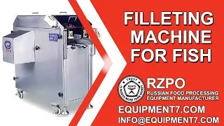 Filleting fish. Filleting machine for processing fish