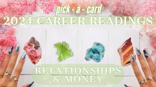 🍀Your 2024💼Career👩‍❤️‍👨Relationships💸Finances Predictions💕🔮✨pick a card ♣︎ tarot reading✨🔥