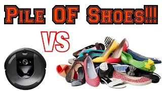 Pile OF Shoes!!! Roomba vs SHOES Challenge!!!