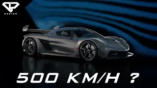 Koenigsegg Jesko Absolut Aerodynamics at 500 km/h | Koenigsegg | DP DESIGN | Animation