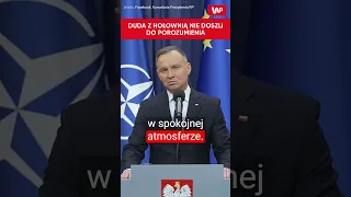 "Nie doszliśmy do porozumienia". Andrzej Duda po spotkaniu z Szymonem Hołownią #shorts