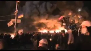 Украина Майдан Столкновения Ночные столкновения в Киеве 19.02.2014