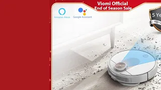 Робот-пылесос VIOMI SE, обновленная версия 2021 года, с Google Assistant Alexa, управление