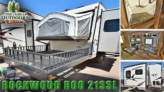 2018 FOREST RIVER ROCKWOOD ROO 21SSL R1079 Toy Hauler Travel Trailer Hybrid RV Dealer