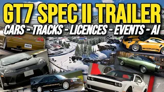 GT7 Spec II TRAILER Drops! New Cars | Circuits | Events | Master Licence | Sophy 2.0 | Challenges