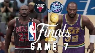 NBA FINALS GAME 7 - Chicago Bulls 97-98 VS Utah Jazz 97-98 | The Decisive Championship Match!
