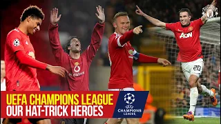 Manchester United's UEFA Champions League Hat-Trick Heroes | Rashford, Rooney, Van Persie, & More