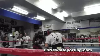 Gennady Golovkin Sparring Dhafir Smith - esnews boxing