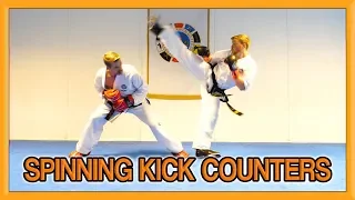 Taekwondo Spinning Kick Counters (How to Defend and Counter Spin Kicks) | Van Roon Tutorial