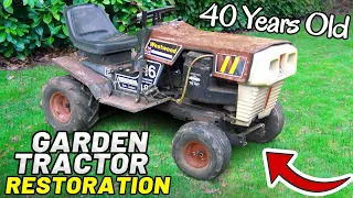 RARE 40+ YEAR OLD BRITISH GARDEN TRACTOR RESTORATION