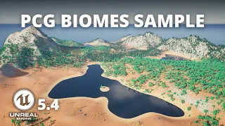 *NEW* PCG Biomes Sample in Unreal Engine 5.4 Preview