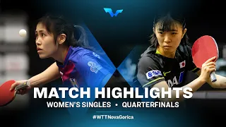 Highlights | Suthasini Sawettabut vs Haruna Ojio | WS QF | WTT Contender Nova Gorica 2022