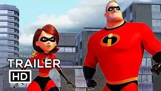 INCREDIBLES 2 Official Extended Trailer Teaser (2018) Animated Superhero Movie HD